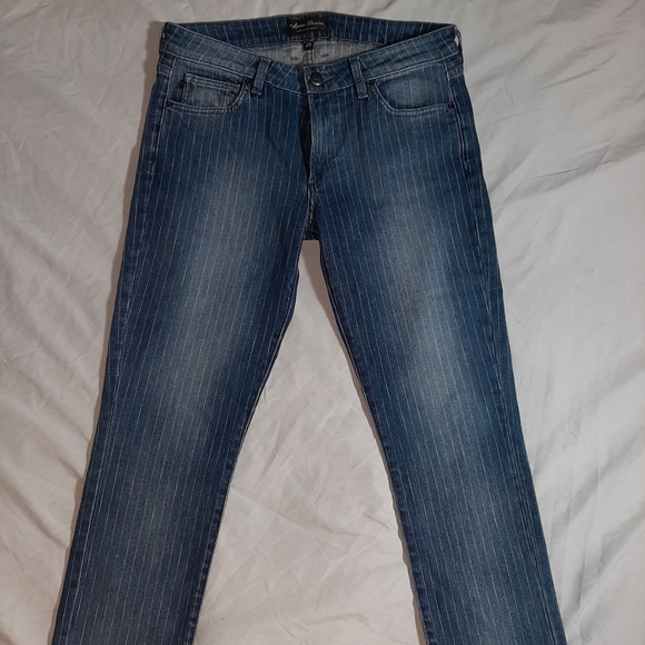 Agave Denim Pin Stripped Jeans - Picture 5 of 7